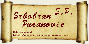 Srbobran Puranović vizit kartica